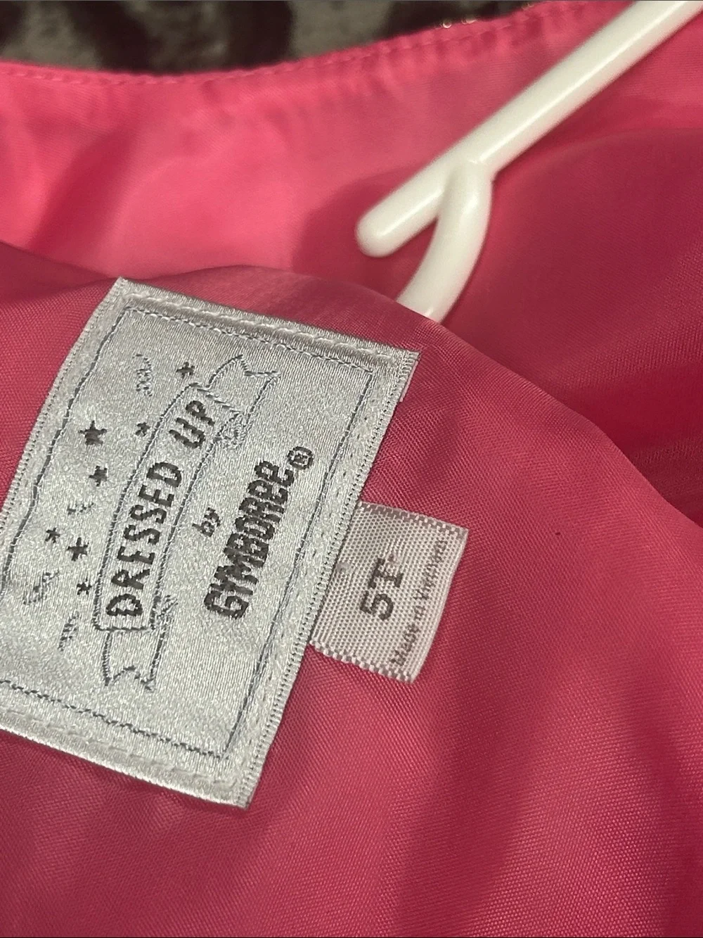 Gymboree Pink Dress with Gold and Silver Stripes